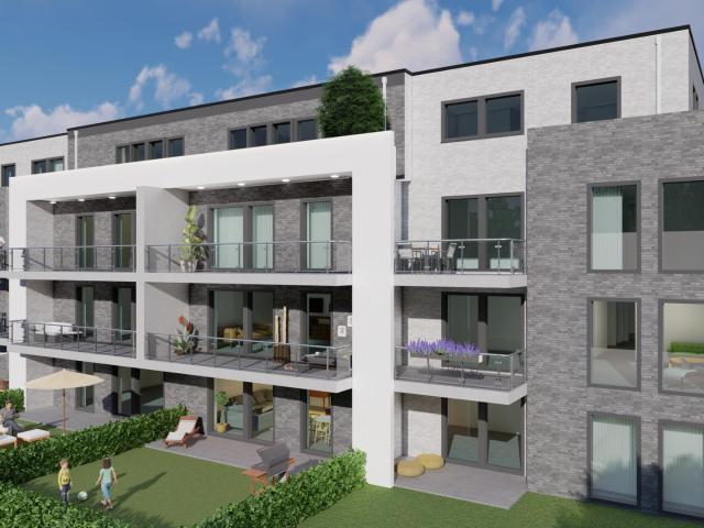 Kleine Penthouse Wohnung mit Terrasse Erdwärme, Aufzug, Stellplatz usw