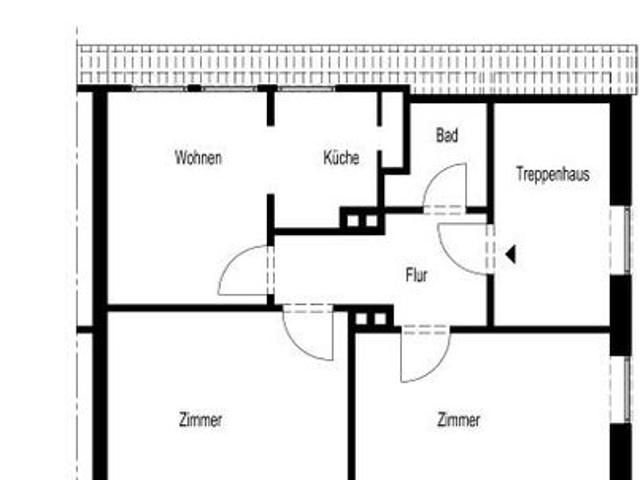 KLEINE, RUHIGE 3 ZIMMER WOHNUNG IN EINEM 3 FAMILIENHAUS