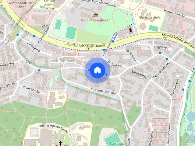 Kleines Reich für Singles 1 Zimmer Wohnung in Bonn Medinghoven