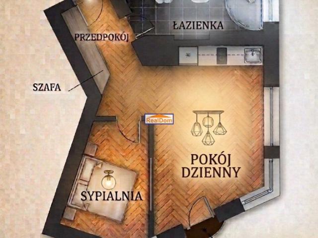 Klimatyczne 2 pokojowe mieszkanie w centrum Krakowa
