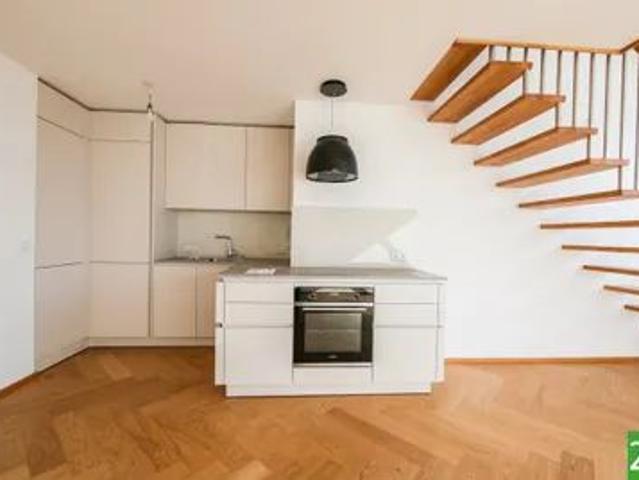 Klimatisierte DG Maisonette mit toller Dachterrasse und eigenem Garagenplatz