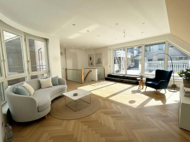 Klimatisierte 5 Zimmerwohnung mit 72 m² Terrasse am Kohlmarkt / Air conditioned 5 room flat with 72 m² terrace on Kohlmarkt