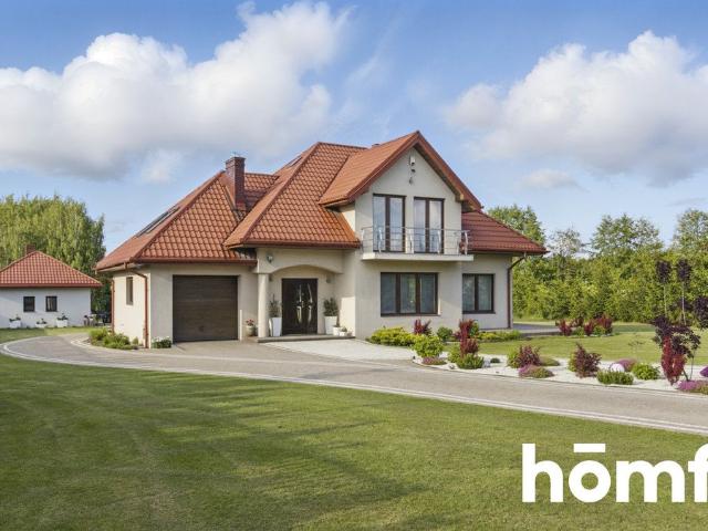 Ekskluzywny dom z stawem, 204 m², Klwaty zapraszam