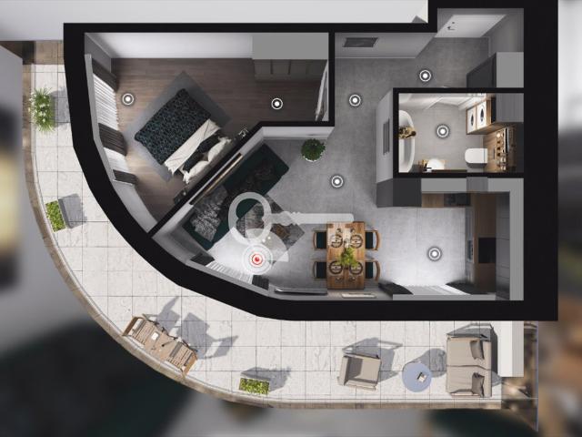 Apartament z widokiem na Wisłę w Wiślane Tarasy 2.0