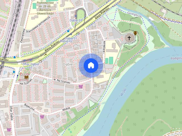 Kraków, Grzegórzki/Dąbie, Widok, mieszkanie, do wynajęcia, 1 pokój