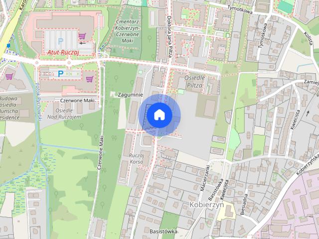 Kraków, Dębniki/Ruczaj, dr. J. Piltza, mieszkanie, do wynajęcia, 2 pokoje