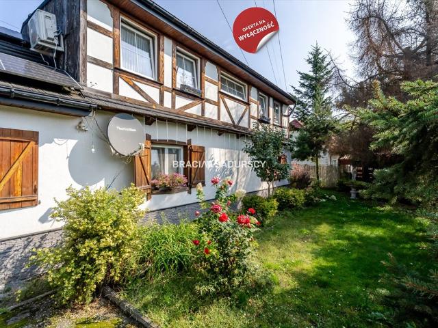 Urokliwy dom z bali 120 m², garaż, pompa ciepła