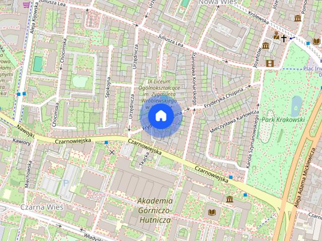 Kraków, Stara Krowodrza, rejon AGH 1 pokojowe 2500 zł
