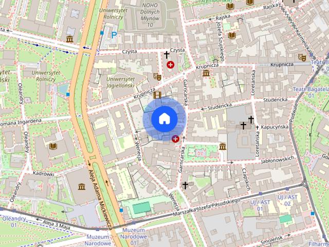 Kraków, Stare Miasto, N. Cybulskiego, mieszkanie, do wynajęcia, 2 pokoje