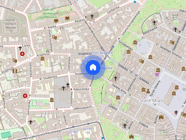 Kraków, Stare Miasto, Podwale, mieszkanie, do wynajęcia