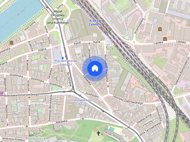 Kraków, Stare Podgórze ładne mieszkanie 1 pokojowe 2000 zł