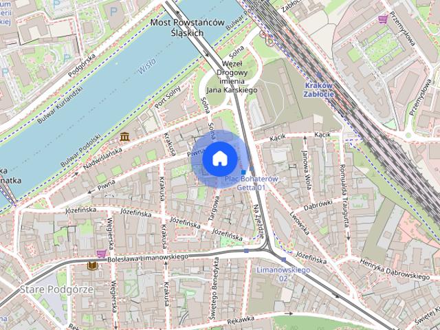 Kraków, Podgórze, Bohaterów Getta, mieszkanie, do wynajęcia, 1 pokój