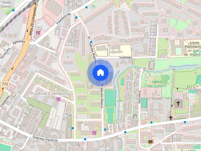 Kraków Śródmieście Prądnik Czerwony Dobrego Pasterza piękne 2 osobne pokoje 45m