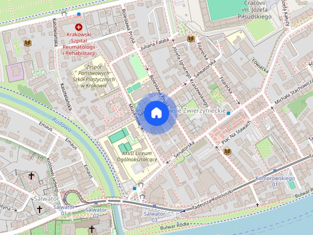Kraków, Zwierzyniec/Salwator, B. Prusa, mieszkanie, do wynajęcia, 2 pokoje