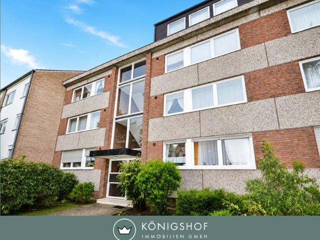 Krefeld Königshof: Lichtdurchflutete 3 Zimmerwohnung mit neuem Duschbad und Sonnenbalkon