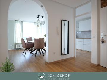 Krefeld Uerdingen: Geschmackvoll sanierte 3 Zimmerwohnung mit Blick über Krefeld