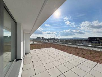 KREMSER WOHNKONZEPT TOP76/6.OG/ 4ZI PENTHOUSE, Ostbalkon, Panorama Westterrasse 27qm € 533.306,92 zzgl. 2TG € 35.161,74 > Gesamtkaufpreis € 568.468,66 klimaaktiv!