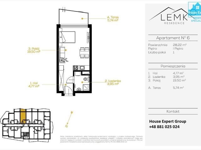 Nowoczesny apartament z balkonem w centrum Krynicy Zdrój