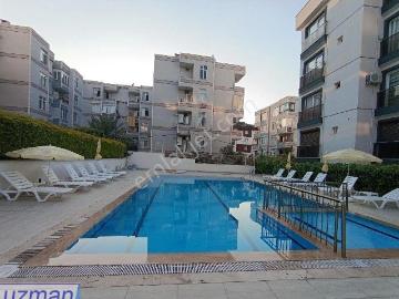 Kuşadası Değirmendere'de Havuzlu Site İçerisinde Merkezi Lokasyon'da 1+1 Kiralık Daire