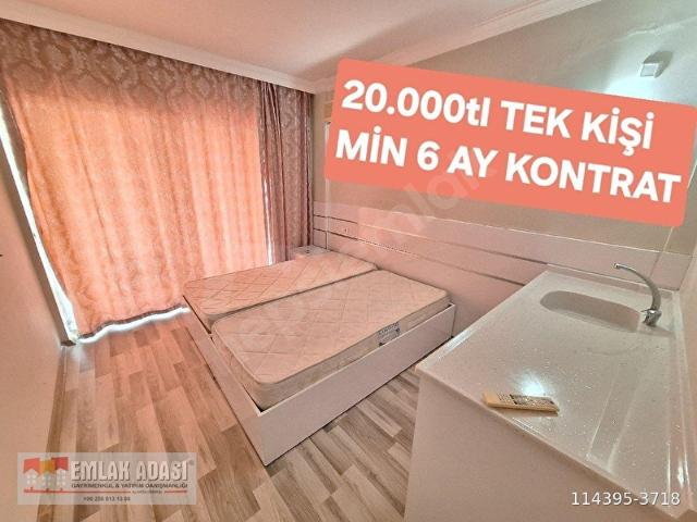 KUŞADASINDA SU İNTERNET DAHİL 20.000TL 1+0 EŞYALI APART DAİRE