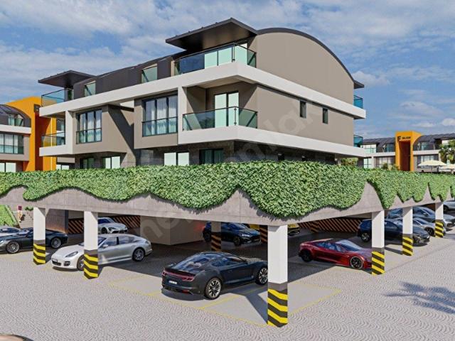 KUMKÖYDE DENİZE 5 DAKİKA OLAN KAPALI OTOPARKLI LÜKS SIFIR SİTEDE ÖZEL BAHÇELİ 1+1 SATILIK DAİRE !