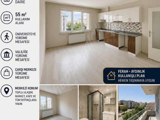Kültür Mahallesi Merkezi Konumda 1+1 Kiralık Fırsat Daire