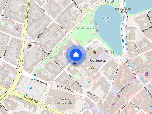 Kurze Wege, zentrale Lage – 2 Zimmer Wohnung in Kiel