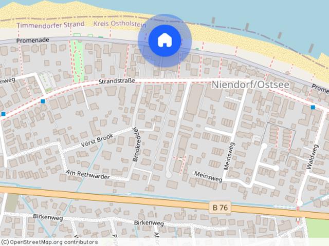 Küstennah wohnen in Niendorf – barrierefreie Erdgeschosswohnung, nur ca. 200 Meter bis zur Ostsee