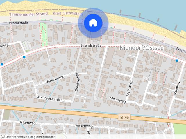 Küstennah wohnen in Niendorf – barrierefreie Erdgeschosswohnung, nur ca. 200 Meter bis zur Ostsee