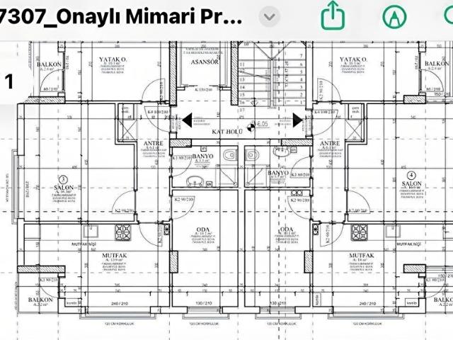 KUTTAŞ'TAN TAŞKENT CAD. 2+1 KATTA ÖN 75m2 2027 HAZİRAN TESLİM