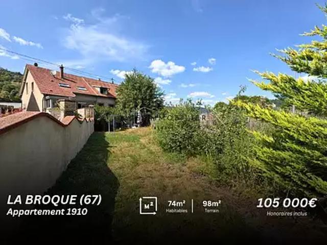 La Broque 67130 Achat / Vente appartement 3 pièces t3