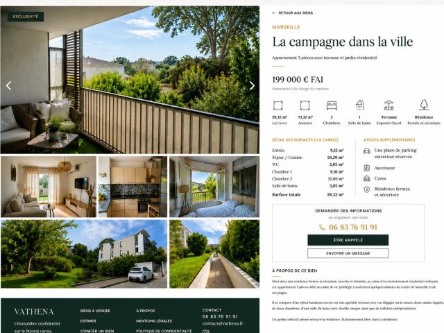 La campagne dans la ville 60m² Marseille 14ème