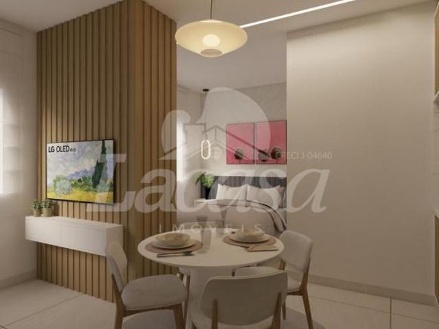 La Casa vende apartamentos estilo Stúdio no Residencial Zimbros está a apenas meia quadra da Unicent