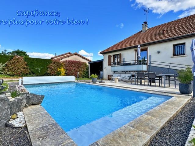 LA CLAYETTE 71 Maison à vendre,150 m², 8 pièces, 5 chambres, piscine sur terrain de 771 m²