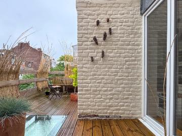 La Madeleine – ROMARIN – Triplex – 4 pièces – 110,98m² Carrez 125,08m² utiles – 3 chambres – Terrasse