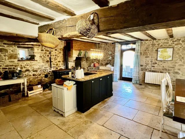 La maison en pierre idéale dans un cadre idyllique avec pisc. 177m² Blond