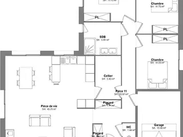 La Membrolle sur Choisille 37390 Programme neuf maison neuf à vendre 4 pièces