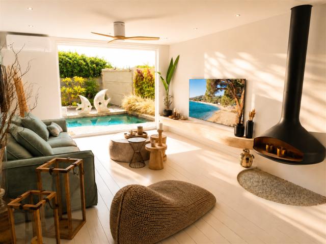 La plage, les commerces, les restaurants… tout est accessibl. 97m² Les Issambres