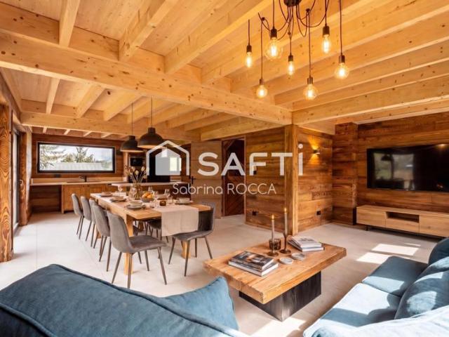 La plagne – chalet individuel 142 m² – 6 chambres – espace bien être – skis aux pieds – domaine skiable paradiski