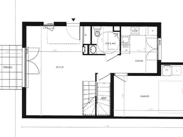 LA RICHARDAIS Maison 4 pièces 88.53m2 Ouest jardin 64.95m2 terrasse garage