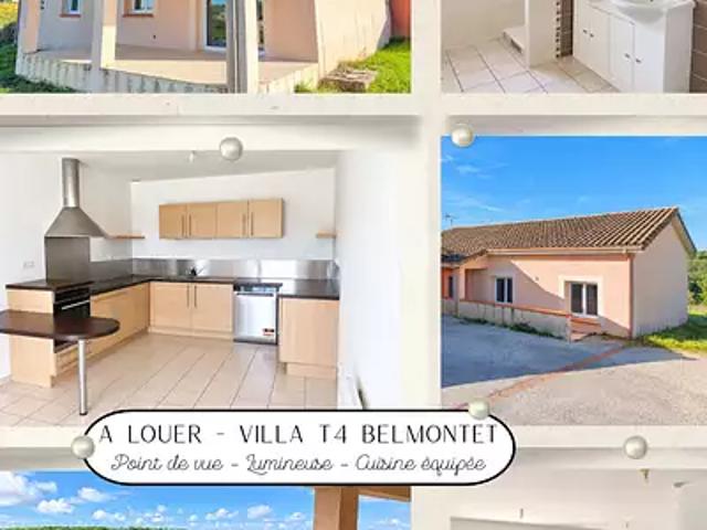 La Salvetat Belmontet 82230 Location maison 4 pièces t4 au dernier étage terrasse