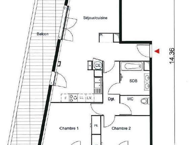 La Seyne Sur Mer Frais De Notaire Réduits ! Appartement T4 n. 77m² La Seyne sur Mer