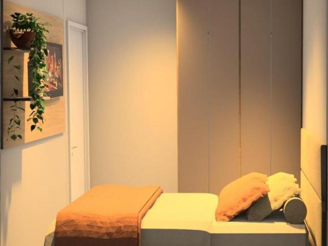 Lançamento no Cajuru: Apartamentos 1 dormitório com sacada e churrasqueira