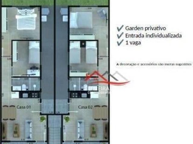 Lançamento Casa com 2 dormitórios à venda, 70 m² por R$ 269.000 Jardim Alegria Francisco Morato/