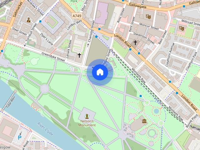 Lanark Street, Glasgow Green, G1