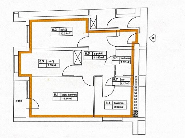 Widokowe 3 pokojowe mieszkanie z balkonem i komórką
