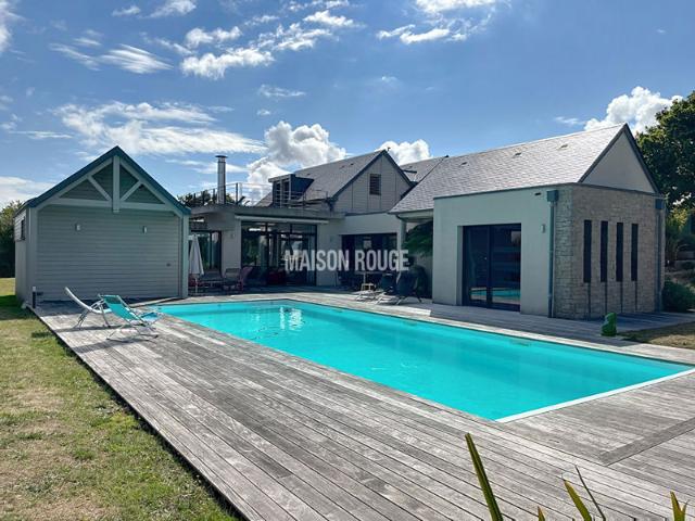 Lancieux Villa contemporaine d'architecte avec piscine, vue mer