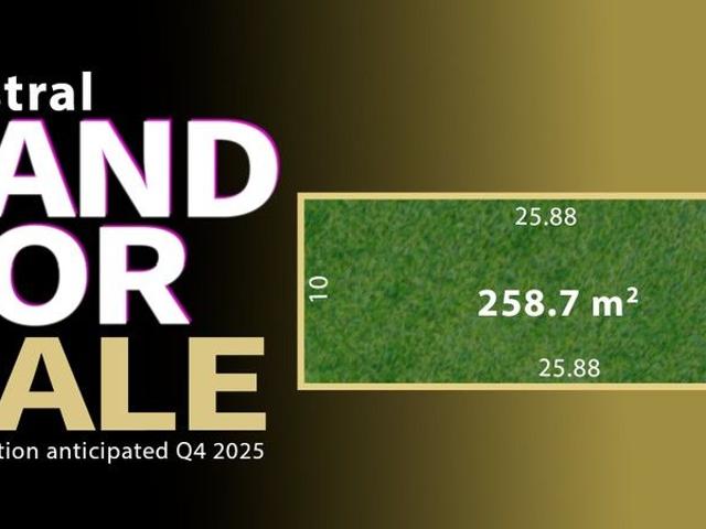 Land For Sale Anticipated registration Q4, 2025