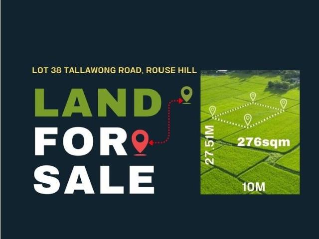 Land for Sale Steps from Tallawong Metro Rare Opportunity in Sydney's Northwest!