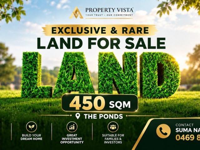 Land in The Ponds Perfect for Families, Upgraders & Investors. Contact 0469 814 473